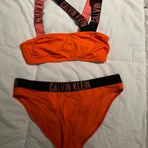 Calvin Klein Logo Orange Bikini